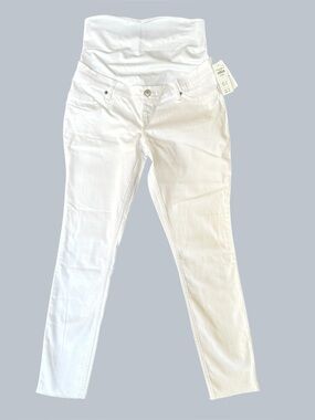 NWT Abercrombie & Fitch 28 (6s) White Maternity Skinny Jean leggings